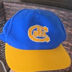Lee Blue and Yellow Baseball Cap with Embroidered Logo
